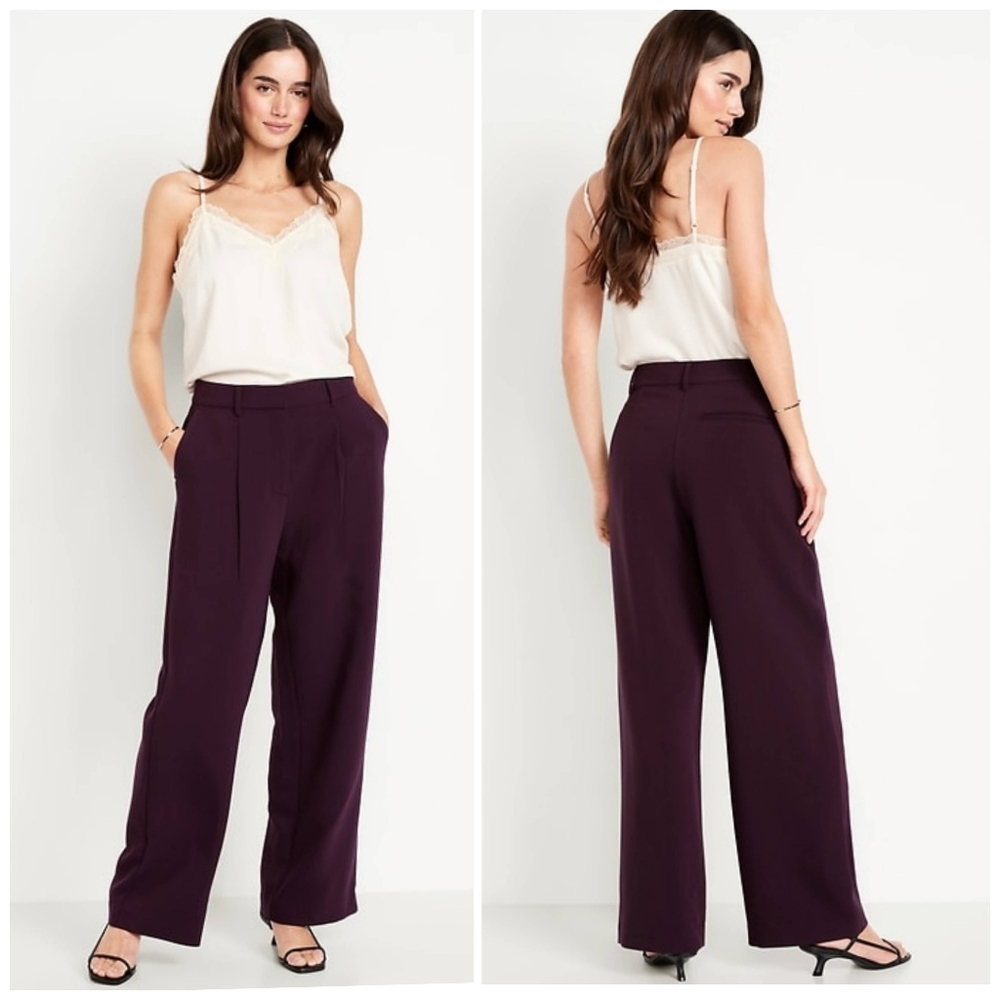 Extra High-Waisted Taylor Wide Leg Trouser Pants